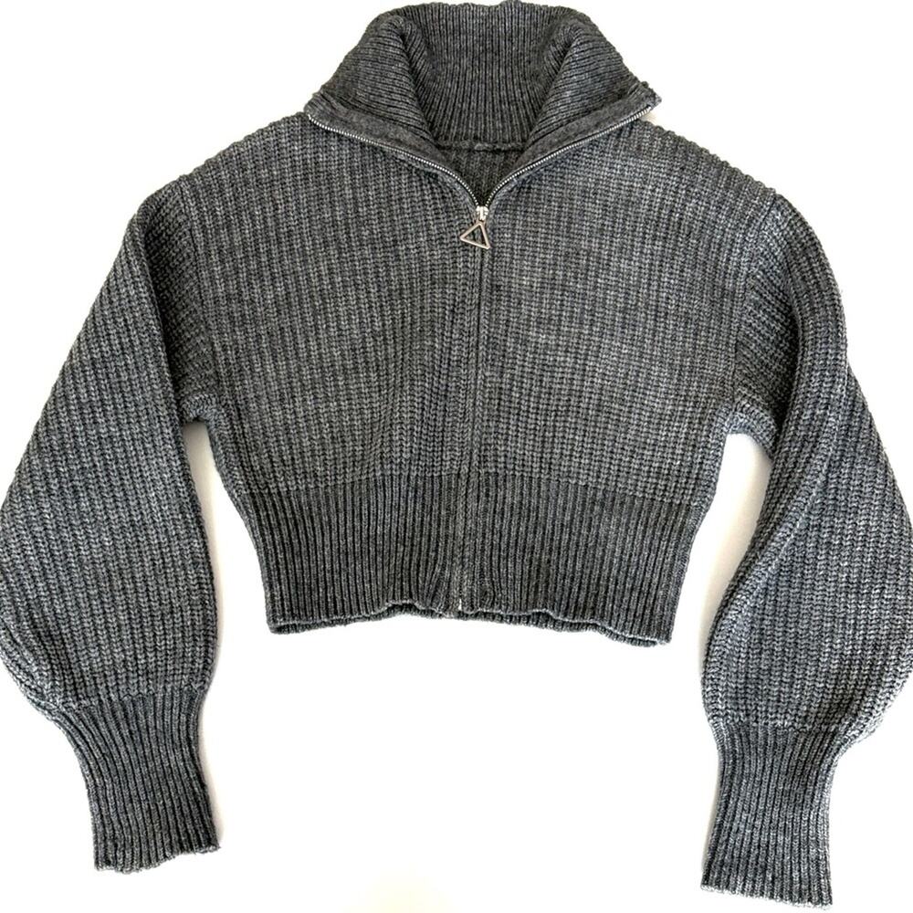 Cider Woman’s Size S Charcoal Turtleneck Sweater